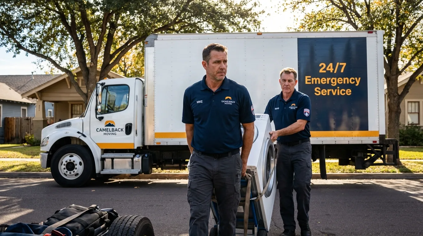 CamelBack Moving crew loading furniture in Boynton Beach, FL
